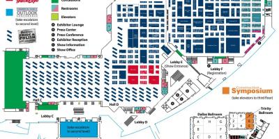 Mapa de Dallas centro de convencións