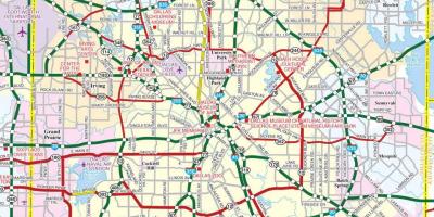 Mapa de Dallas suburbios